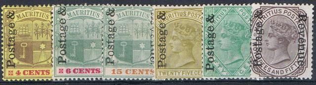 Image of Mauritius SG 157/62 MM British Commonwealth Stamp